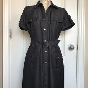 Calvin Klein sculpted denim dress